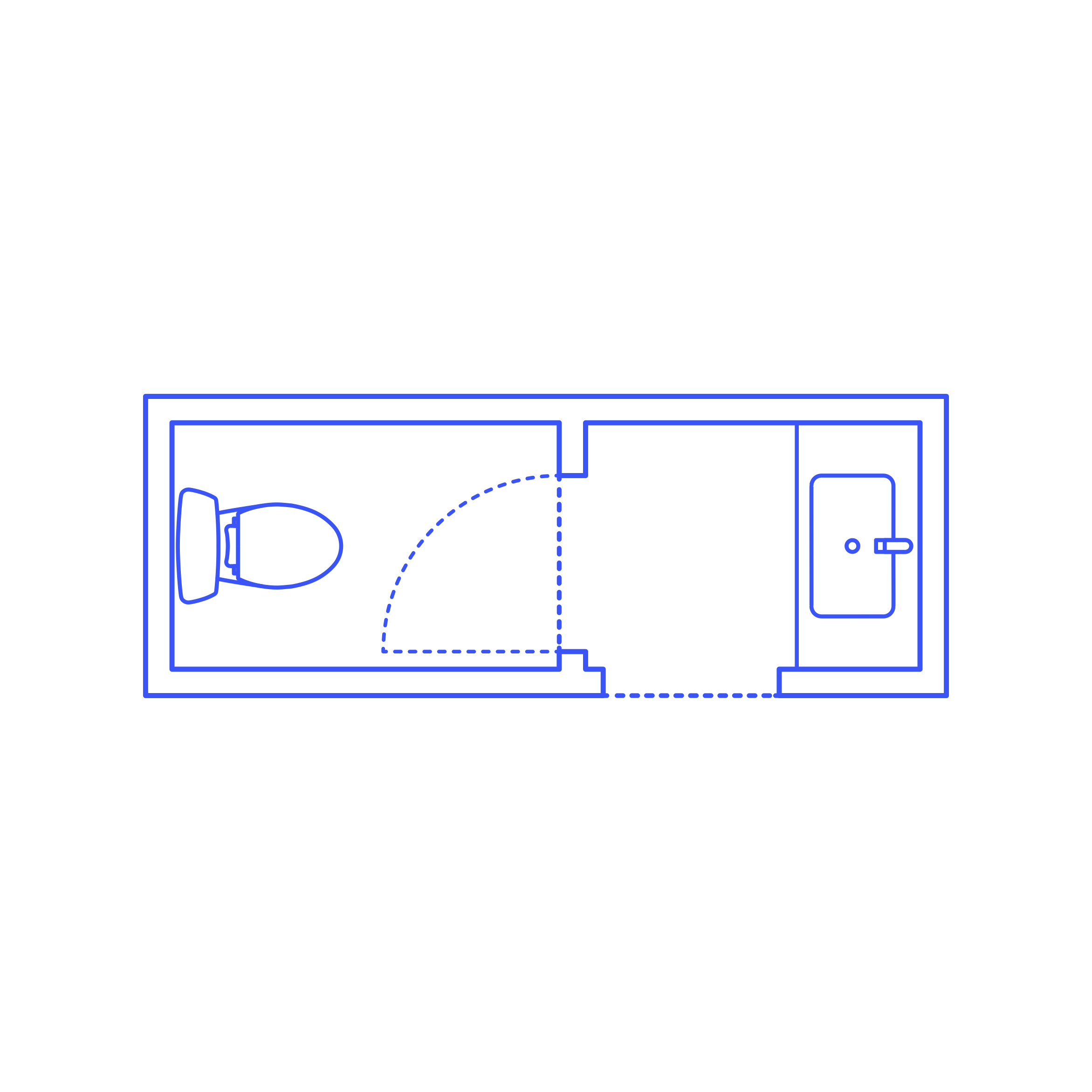 Layouts Bathrooms Half Split 2 Wall Facing Sketch Drawing Svg Vector Free Vectors